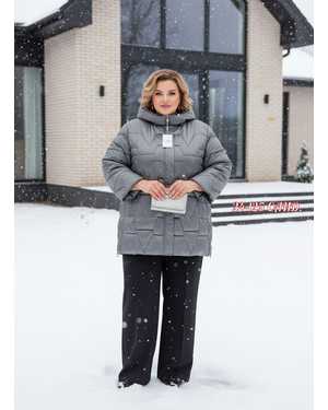 ЗИМНЯЯ КУРТКА В РАЗМЕР ТКАНЬ ХОЛОФАЙБЕР