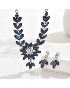 комплект ожерелье и сережки