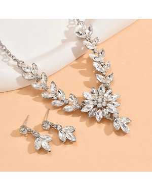 комплект ожерелье и сережки