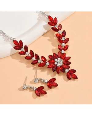 комплект ожерелье и сережки