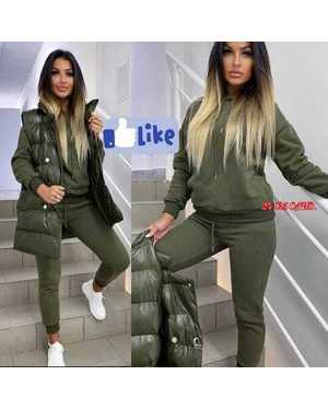 ЖЕНСКИЙ КОСТЮМ ТРОЙКА ТКАНЬ ФЛИС, СИНТЕПОН С ПОДКЛАДКОЙ