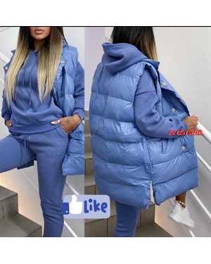 ЖЕНСКИЙ КОСТЮМ ТРОЙКА ТКАНЬ ФЛИС, СИНТЕПОН С ПОДКЛАДКОЙ