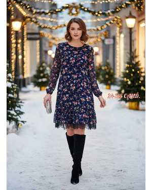 ПЛАТЬЕ ТКАНЬ ШИФОН С ПОДКЛАДКОЙ