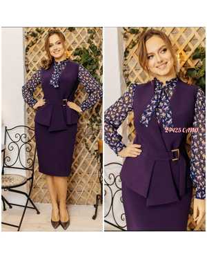 ЖЕНСКИЙ КОСТЮМ В РАЗМЕР ТКАНЬ ШИФОН