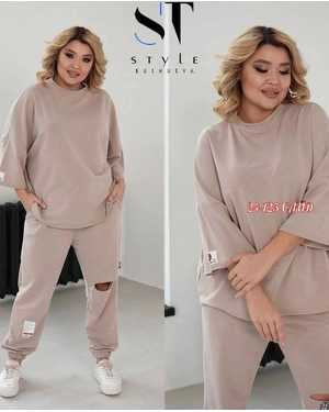 ЖЕНСКИЙ КОСТЮМ ДВОЙКА ТКАНЬ ТУРЕЦКИЙ ДВУХНИТКА