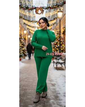 ЖЕНСКИЙ КОСТЮМ ДВОЙКА ТКАНЬ КАШЕМИР С СТРАЗАМИ