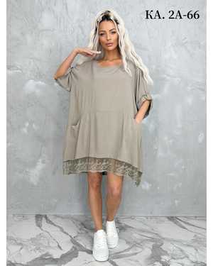 ТУНИКА В РАЗМЕР ТКАНЬ ШТАПЕЛЬ