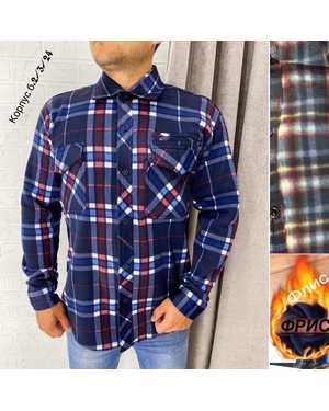 РУБАШКА В РАЗМЕР ТКАНЬ ТЁПЛЫЙ С НАЧЕСОМ