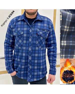 РУБАШКА В РАЗМЕР ТКАНЬ ТЁПЛЫЙ С НАЧЕСОМ