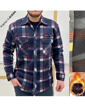 РУБАШКА В РАЗМЕР ТКАНЬ ТЁПЛЫЙ С НАЧЕСОМ