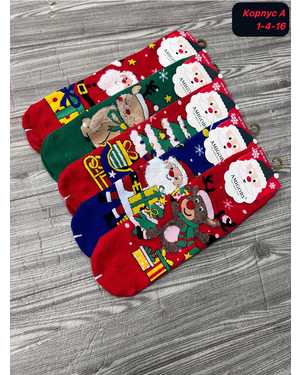 Женские Новогодние носочки Состав хлопок Размер 36-41 В упаковке 10пар