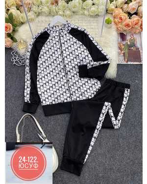 ЖЕНСКИЙ КОСТЮМ ДВОЙКА ТКАНЬ ТРИКОТАЖ