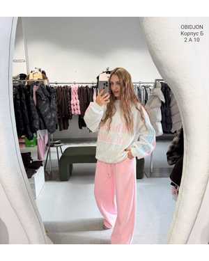 Женский костюм Утеплённый с начесом Фабричный Китай