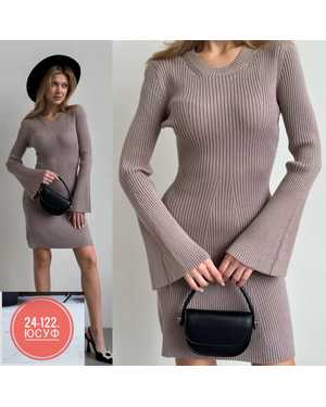 ПЛАТЬЕ ТКАНЬ МАШИННАЯ ВЯЗКА, 70% ШЕРСТЬ, 30% АКРИЛ