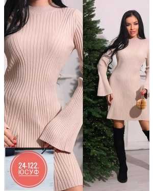 ПЛАТЬЕ ТКАНЬ МАШИННАЯ ВЯЗКА, 70% ШЕРСТЬ, 30% АКРИЛ