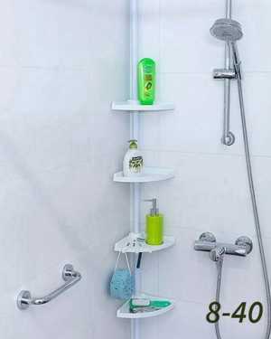 Полка для ванной комнаты MATE,телескопическая 4-х ярусная