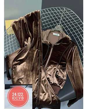 ЖЕНСКИЙ КОСТЮМ ДВОЙКА ТКАНЬ ВЕЛЮР