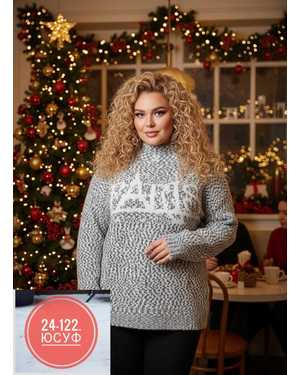 СВИТЕР ТКАНЬ ТЁПЛЫЙ ВЯЗКА