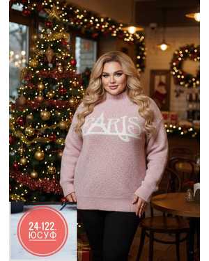 СВИТЕР ТКАНЬ ТЁПЛЫЙ ВЯЗКА