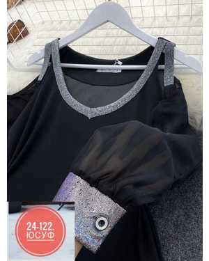 ПЛАТЬЕ ТКАНЬ КРЕП/КРЕП ШИФОН