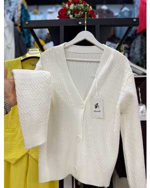 КАРДИГАН ТКАНЬ КАШЕМИР ВЯЗАННЫЙ