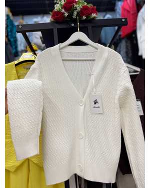 КАРДИГАН ТКАНЬ КАШЕМИР ВЯЗАННЫЙ