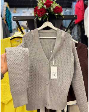 КАРДИГАН ТКАНЬ КАШЕМИР ВЯЗАННЫЙ