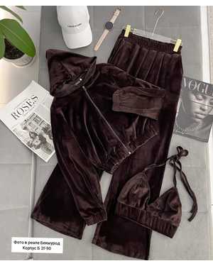 ЖЕНСКИЙ КОСТЮМ ТРОЙКА В РАЗМЕР ТКАНЬ БАМБУК