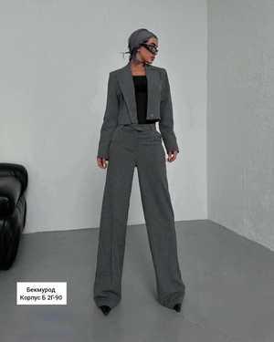 ЖЕНСКИЙ КОСТЮМ ДВОЙКА В РАЗМЕР ТКАНЬ МОСКВА ПОЛОСКА