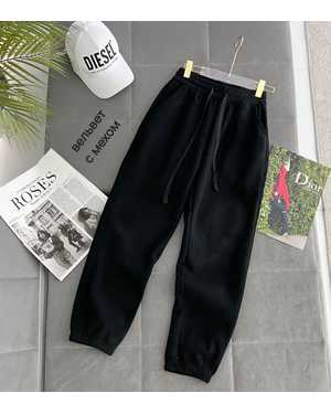 БРЮКИ В РАЗМЕР ТКАНЬ ВЕЛЬВЕТ С ТЕПЛИМ МЕХОМ