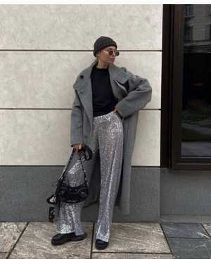 БРЮКИ ТКАНЬ ПАЙЕТКИ