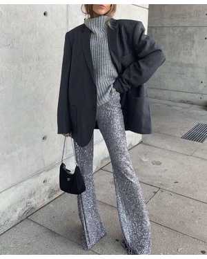 БРЮКИ ТКАНЬ ПАЙЕТКИ