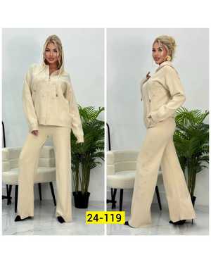 ЖЕНСКИЙ КОСТЮМ ДВОЙКА ТКАНЬ ВЯЗКА