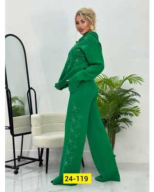 ЖЕНСКИЙ КОСТЮМ ДВОЙКА ТКАНЬ ВЯЗКА