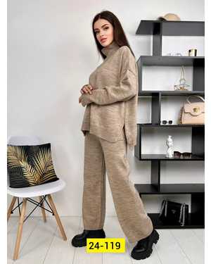 ЖЕНСКИЙ КОСТЮМ ДВОЙКА ТКАНЬ ВЯЗКА