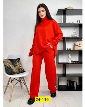 ЖЕНСКИЙ КОСТЮМ ДВОЙКА ТКАНЬ ВЯЗКА