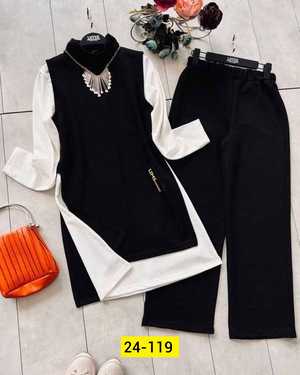 ЖЕНСКИЙ КОСТЮМ ТРОЙКА ТКАНЬ ТРИКОТАЖ