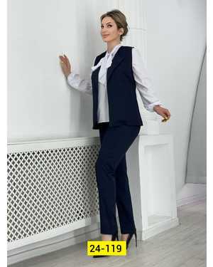 ЖЕНСКИЙ КОСТЮМ ТРОЙКА ТКАНЬ ГАБАРДИН