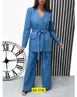 ЖЕНСКИЙ КОСТЮМ ТРОЙКА ТКАНЬ ДЖИНС