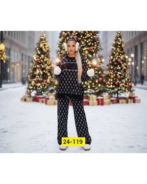 ЖЕНСКИЙ КОСТЮМ ДВОЙКА ТКАНЬ ВЯЗКА