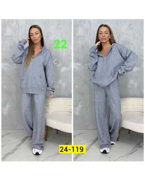 ЖЕНСКИЙ КОСТЮМ ДВОЙКА ТКАНЬ ВЯЗКА