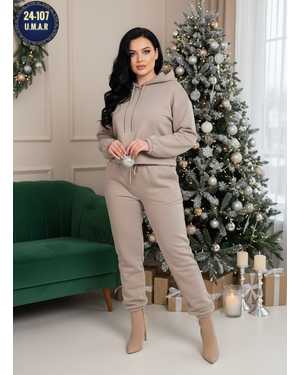 ЖЕНСКИЙ КОСТЮМ ДВОЙКА ТКАНЬ ФЛИС С НАЧЁСОМ