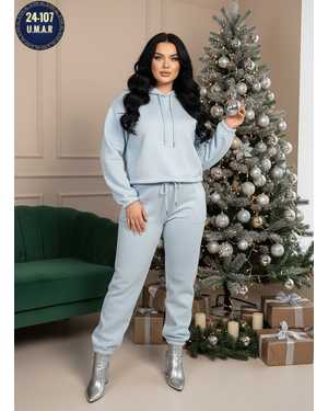 ЖЕНСКИЙ КОСТЮМ ДВОЙКА ТКАНЬ ФЛИС С НАЧЁСОМ