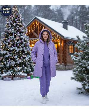 ЖЕНСКИЙ КОСТЮМ ТРОЙКА ТКАНЬ ФЛИС С НАЧЁСОМ