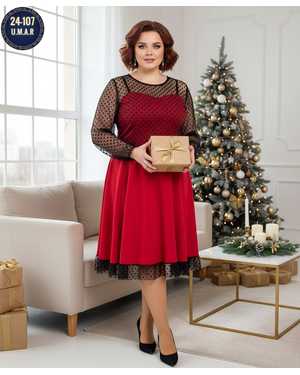 ПЛАТЬЕ ТКАНЬ ЛАЙТ+СЕТКА