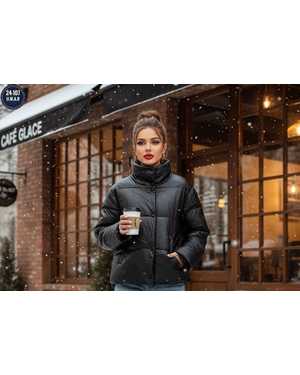 КУРТКА ТКАНЬ ЭКО КОЖА НАПОЛНИТЕЛЬ СИНТЕПОН