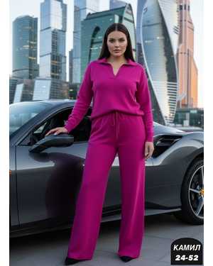 ЖЕНСКИЙ КОСТЮМ ДВОЙКА ТКАНЬ ЛАПША ВЯЗКА