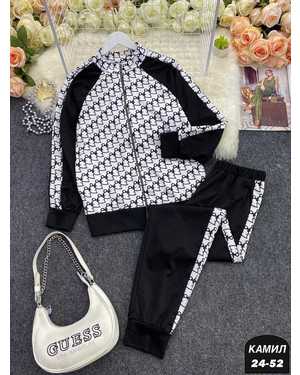 ЖЕНСКИЙ КОСТЮМ ДВОЙКА ТКАНЬ ТРИКОТАЖ