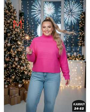 СВИТЕР ТКАНЬ КАШЕМИР ВЯЗАНЫЙ