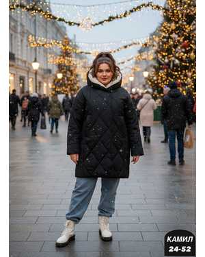 УТЕПЛЁННЫЙ КУРТКА ТКАНЬ ХОЛОФАЙБЕР